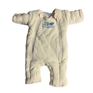 Baby Merlins Magic Sleepsuit Cream Fleece Wearable Blanket Infant  6-9 Months